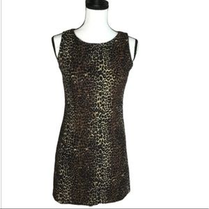 Pandora Casuals Leopard Shift Dress size Small